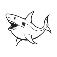 Monstrous Majestic Marine Predator Open Mouth Fierce Predator Ocean Dweller Apex Hunter