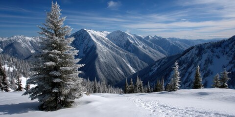 Majestic Winter Landscape A Snow Covered Path Through Snow Covered Trees, Revealing A Scene Of Depth With Ice Covered Branches And A Lone Tree In A Stunning Winter Scene