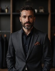 Obraz premium Tailor measuring garment dimensions for a perfect custom fit