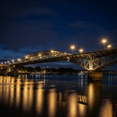 Fototapeta premium night view of the bridge