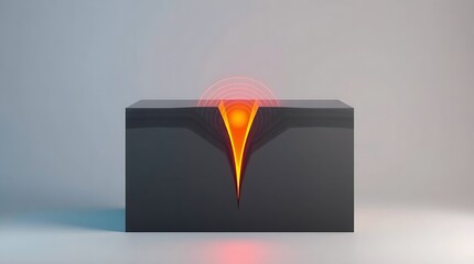 3D Geological Cross Section of Earth Layers with Magma Chamber and Volcano Formation. Earthquake. 3D Geological Cross Section of Earth Layers with Magma Chamber and Volcano Formation