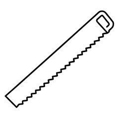 Detailed illustration of a dovetail saw tool