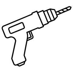 Detailed illustration of a screw gun tool