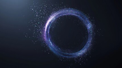 Glowing Circular Abstract Art