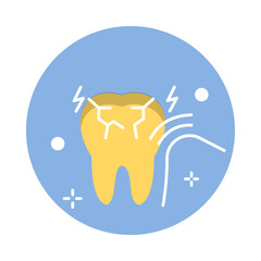 Gingivitis Icon. Vector Design