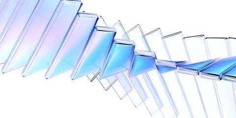 Abstract background design, futuristic glass structure, 3d render