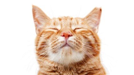 Obraz premium Ginger cat portrait close up