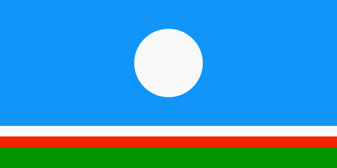 Republic of Sakha flag background