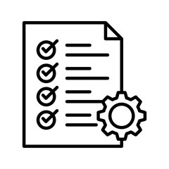 Protocol Icon Vector Illustration Line Version