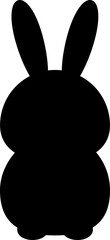black rabbit silhouette