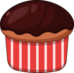 vector illustration of muffin