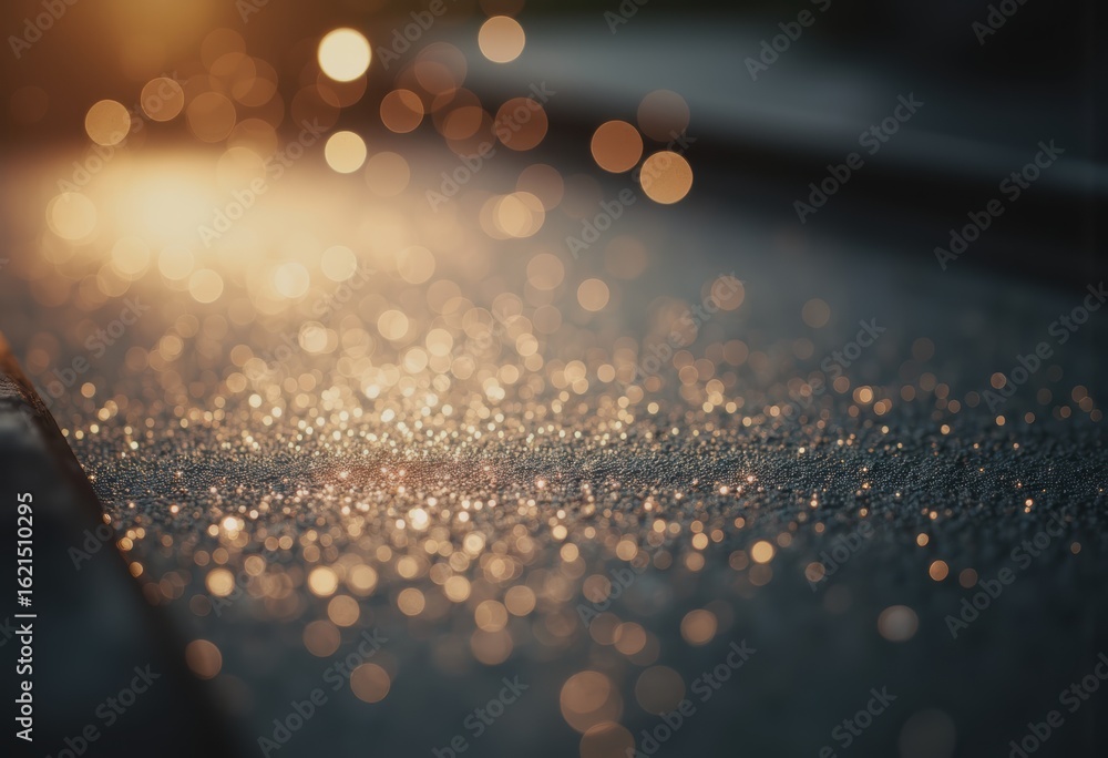 Aufkleber abstract dust background with floating particles illuminated by sunbeam lighting