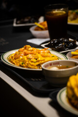 a bowl or portion of piping hot Taiwanese traditional snack – shrimp rice