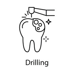 Drilling Icon. Vector Design