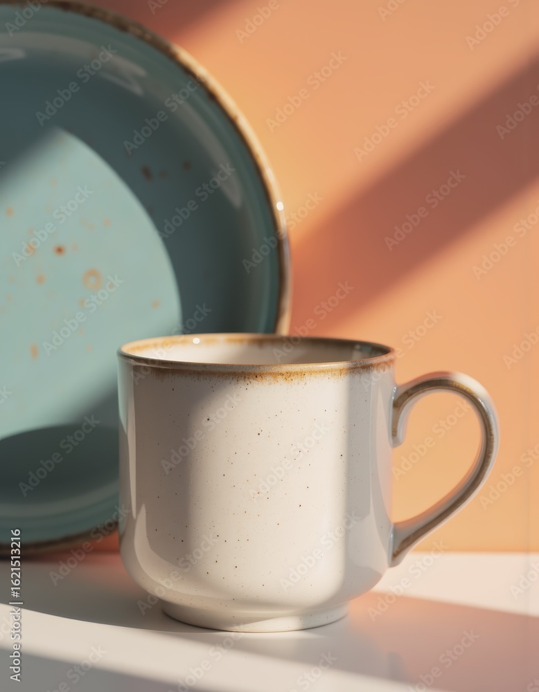 Poster abstract ceramic background featuring a glazed surface and subtle color variations