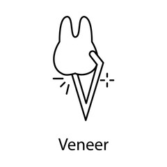 Veneer Icon. Vector Design