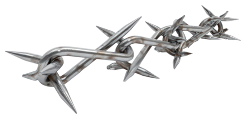 PNG Barb wire weaponry dagger blade.