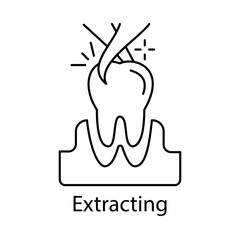 Extracting Icon. Vector Design