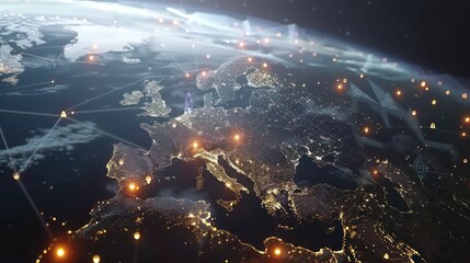 Global network europe view