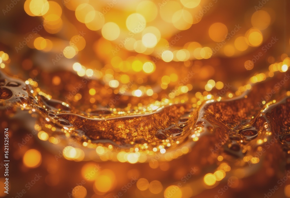 Poster abstract amber background featuring the transparency of fossilized resin
