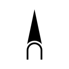 Architectural north arrow and compass outline vector