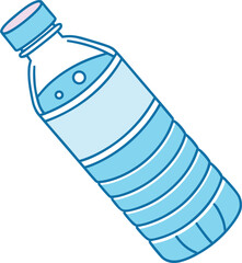 Blue Water Bottle With Bubbles liquid beverage