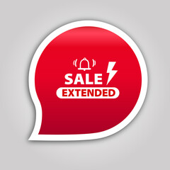 Sale Extended  banner business sale flat red web banner for website art poster	
