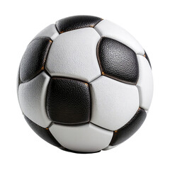 3d soccer ball render isolated on transparent background 