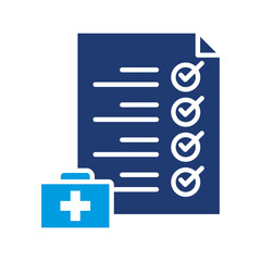 Fototapeta premium Prepared Icon Vector Illustration Blue Version