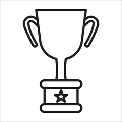 Victory icon outline vector