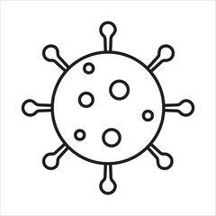 Virus icon outlinne vector
