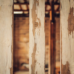Weathered Vertical White Wooden Planks Texture Background