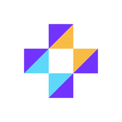 Plus medical power energy logo design