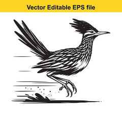 Obraz premium Vector art of jumping deer isolated on white background long horn, , long horn