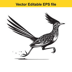 Obraz premium Illustration of a jumping deer isolated on white background long horn, , long horn