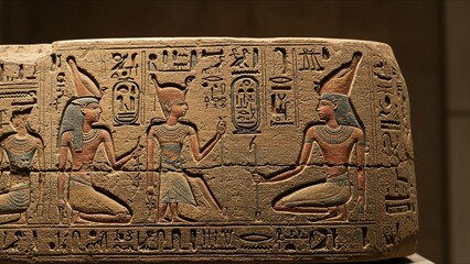 Ancient Egyptian Hieroglyphic Carvings
