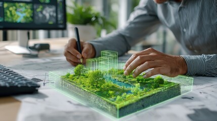 Sustainable Urban Development Design with Holographic Model