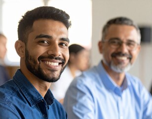 A close-up shot focusing on a student's face as it lights up with understanding