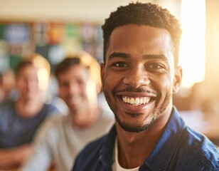 A close-up shot focusing on a student's face as it lights up with understanding