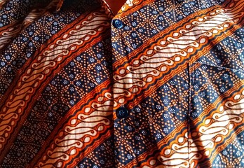 Batik clothes, tradisional clothes from Indonesia