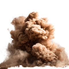 Explosive sand cloud explosion