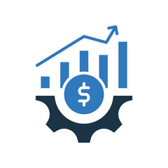 Growth mixed color icon