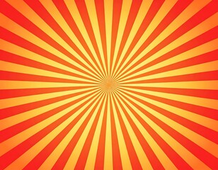Radiant orange and yellow radial background
