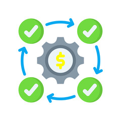 Business Process flat icon