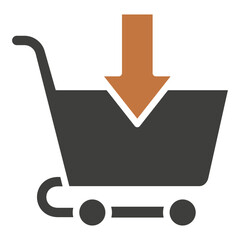 Purchase dual tone, mini illustration icon. use for modern concept, print, UI, UX kit, web and app development. Vector related to commerce, retail, marketing and shopping.