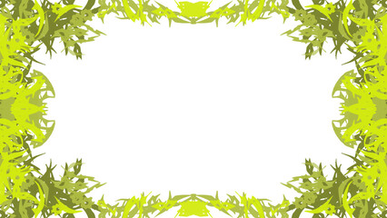 Fototapeta premium Frame with transparent background in shades of yellow