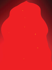 Abstract red gradient. Mysterious gate