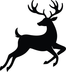 Running Deer Silhouette