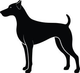  Doberman Pinscher Silhouette