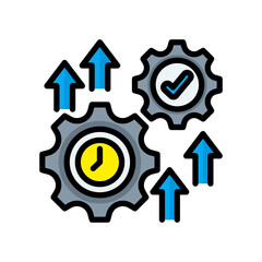 Efficiency lineal color icon